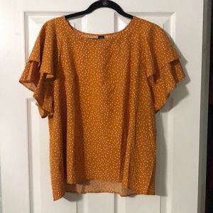 Womens Mustard Blouse